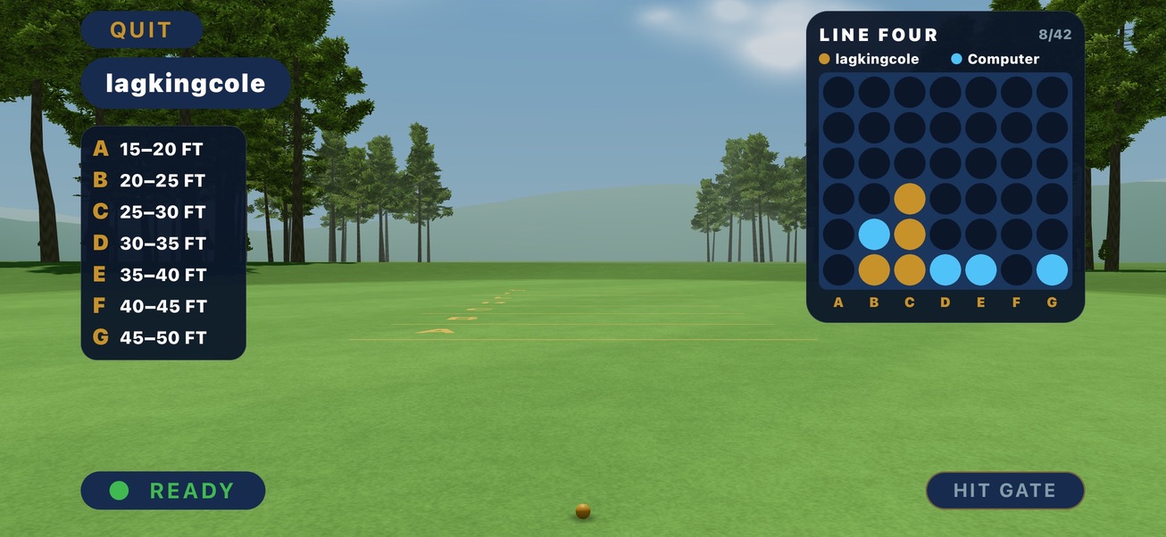 Build a winning line in Line Four
